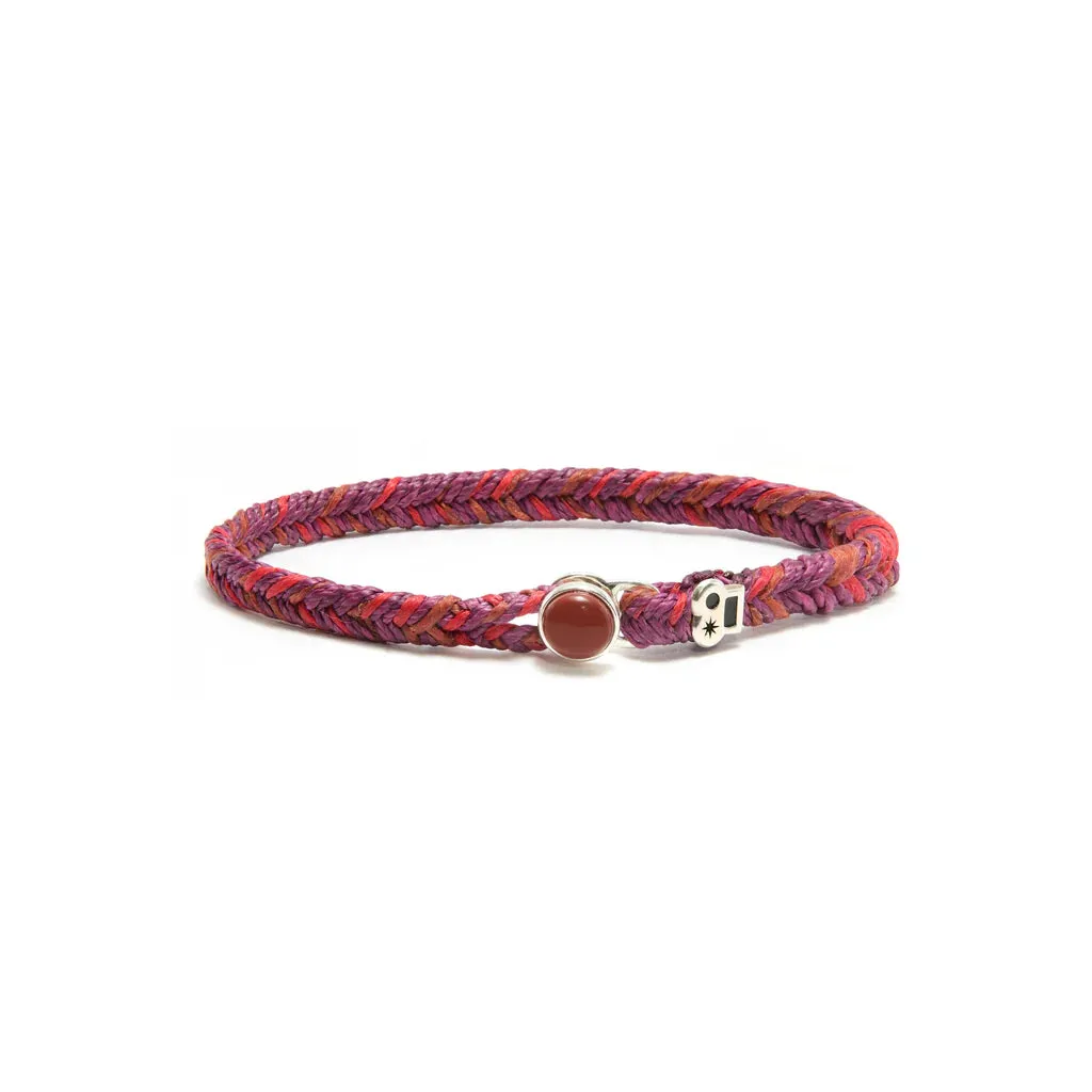 Max Icon Fishtail Button Bracelet in Cinnabar Fleck
