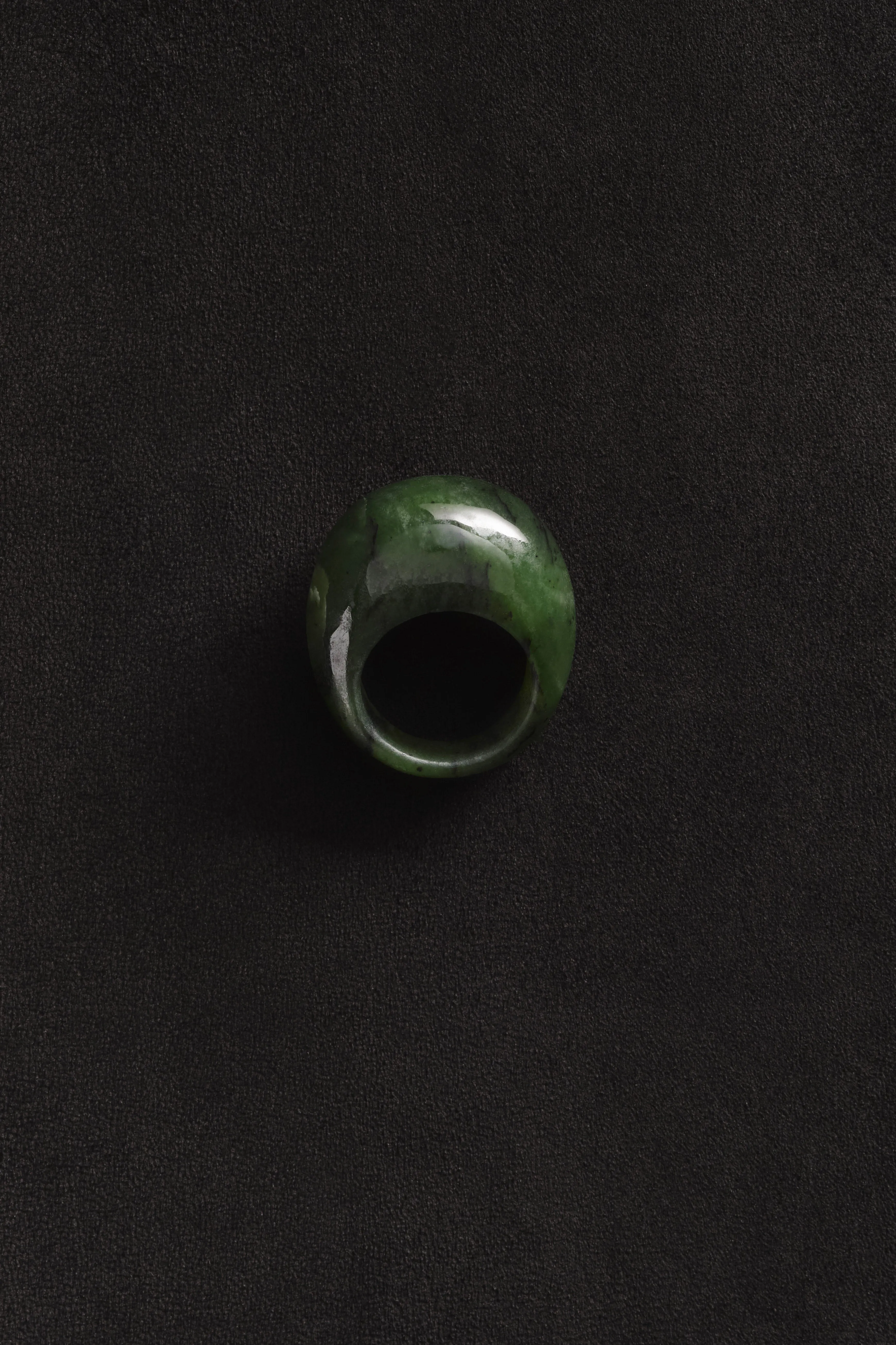 Medium Jade Donut Ring