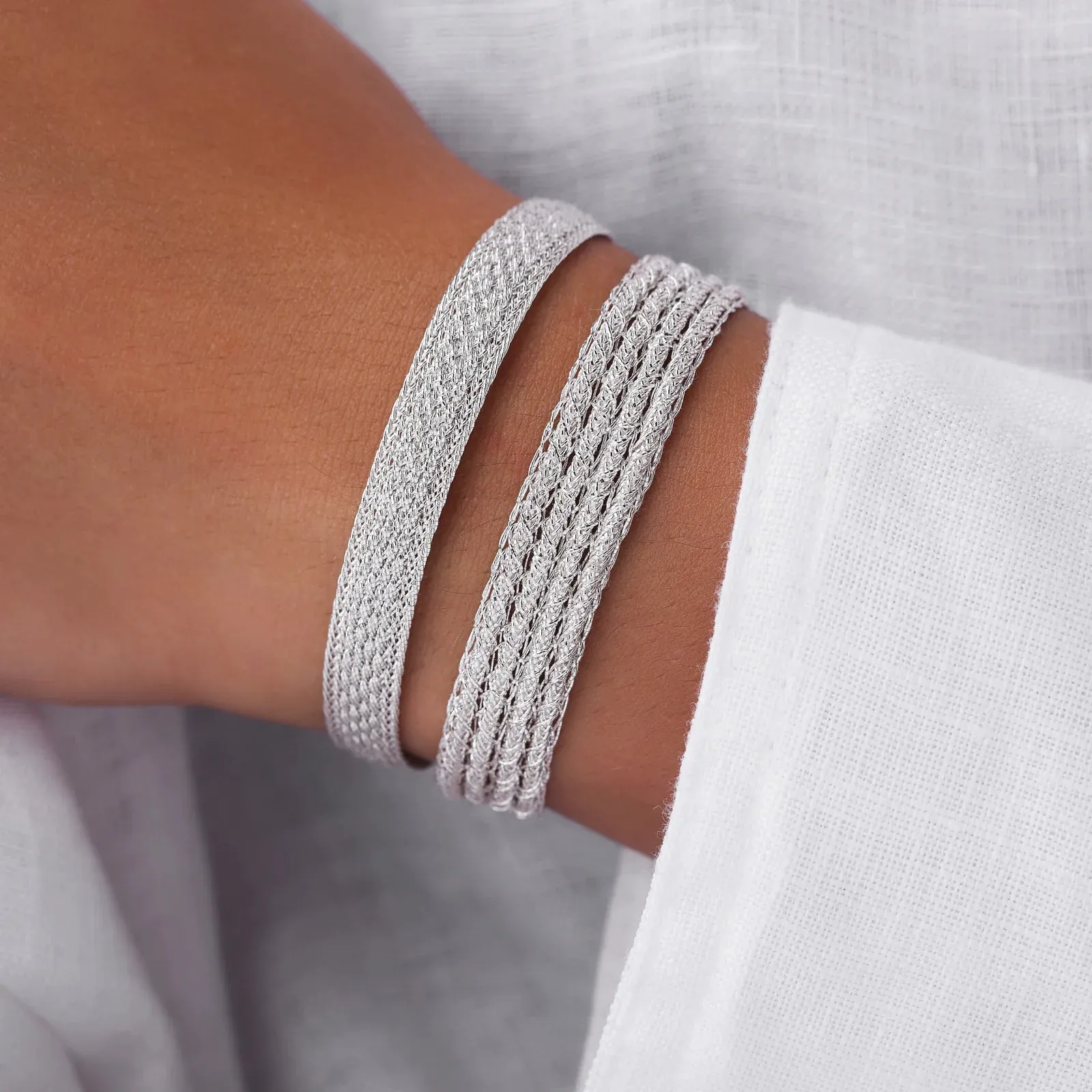 Metallic Silver Bracelet