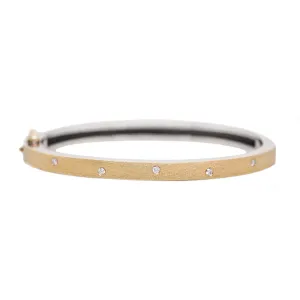 Mixed Metal Orly 4mm Bangle