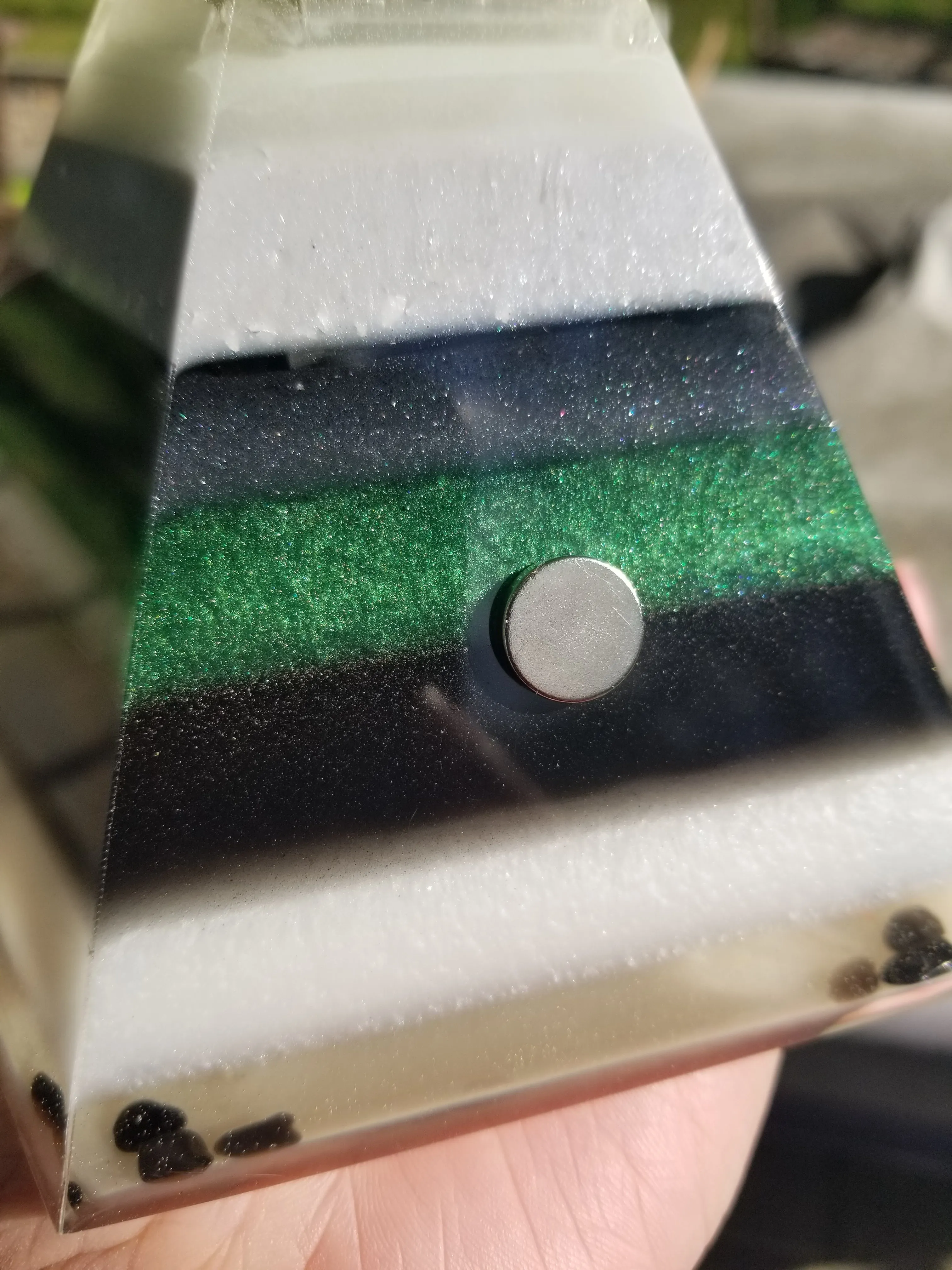Moldavite Herkimer Diamond Seed of Life Orgonite® Energy Pentagon with STU Ring