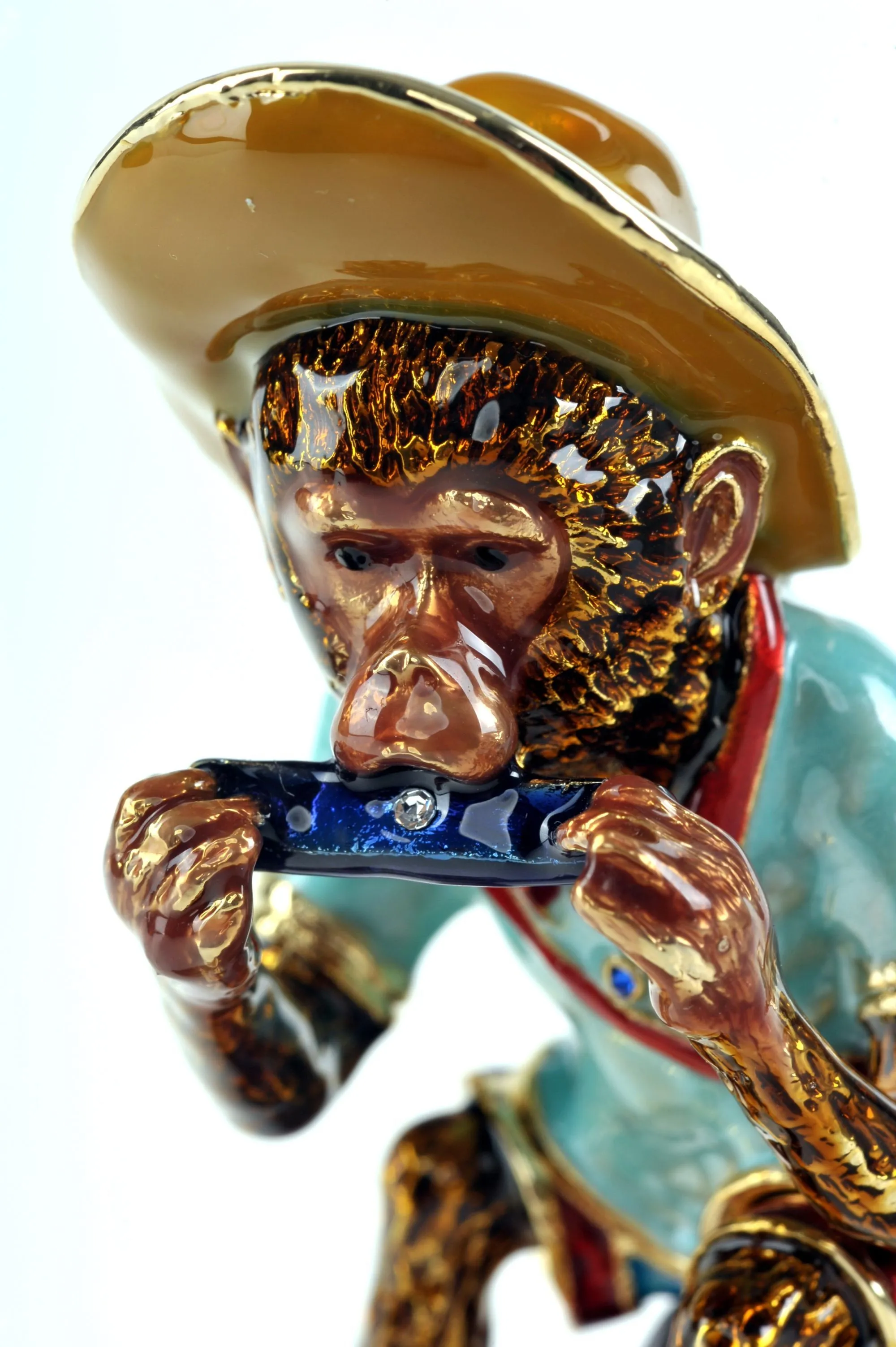 Monkey Playing the Harmonica