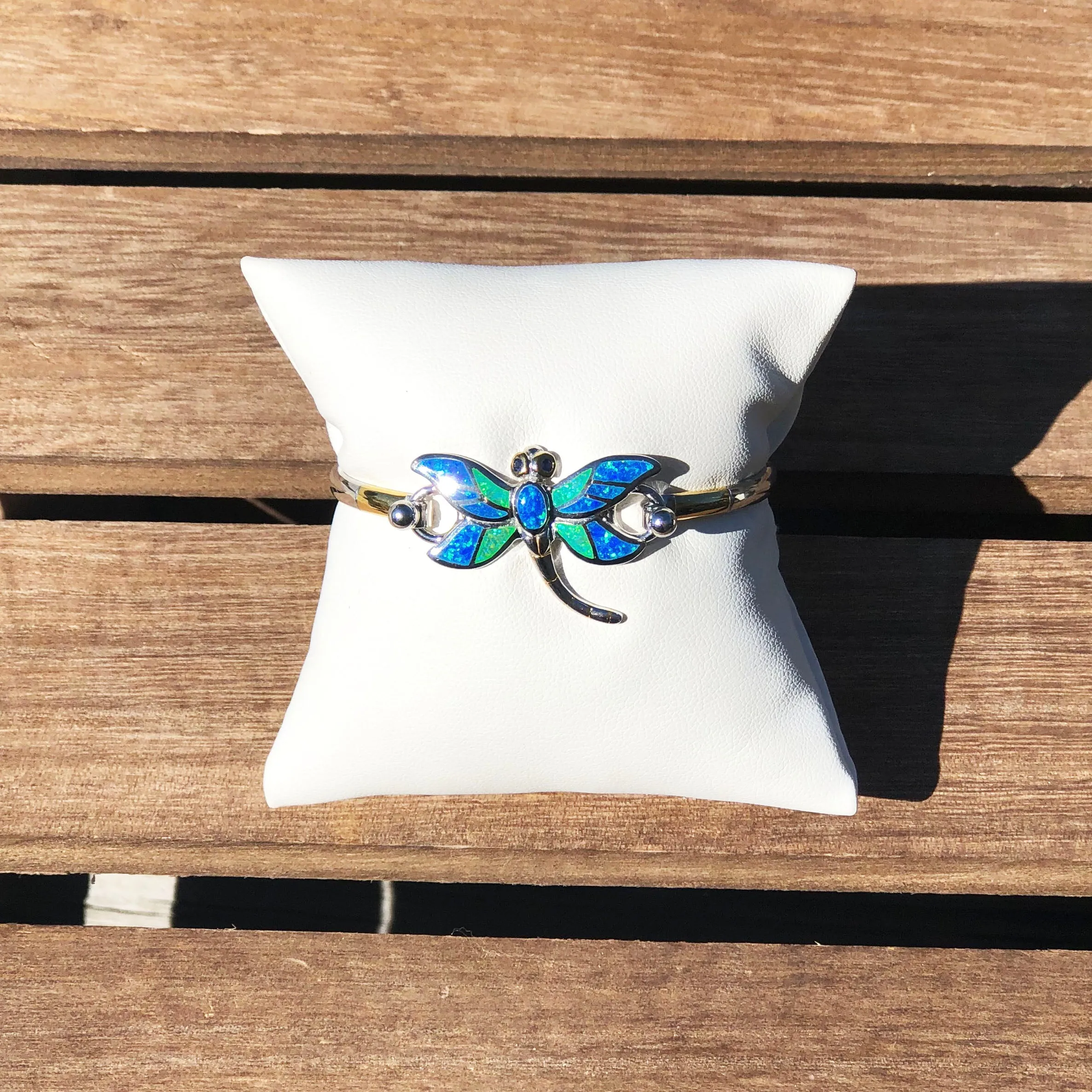 Multi Color Opal Dragonfly Topper
