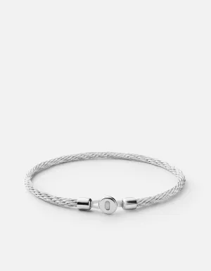 Nexus Cable Bracelet, Sterling Silver