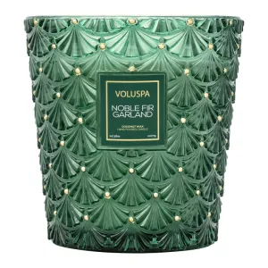 Noble Fir Garland - Voluspa 3-Wick Hearth Candle