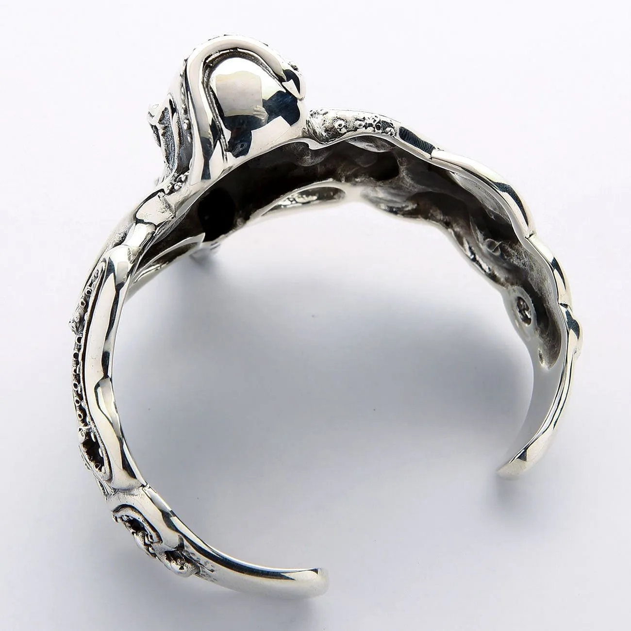 Octopus Sterling Silver Men's Cuff Bracelet