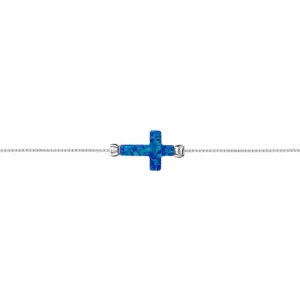 opalite cross bracelet