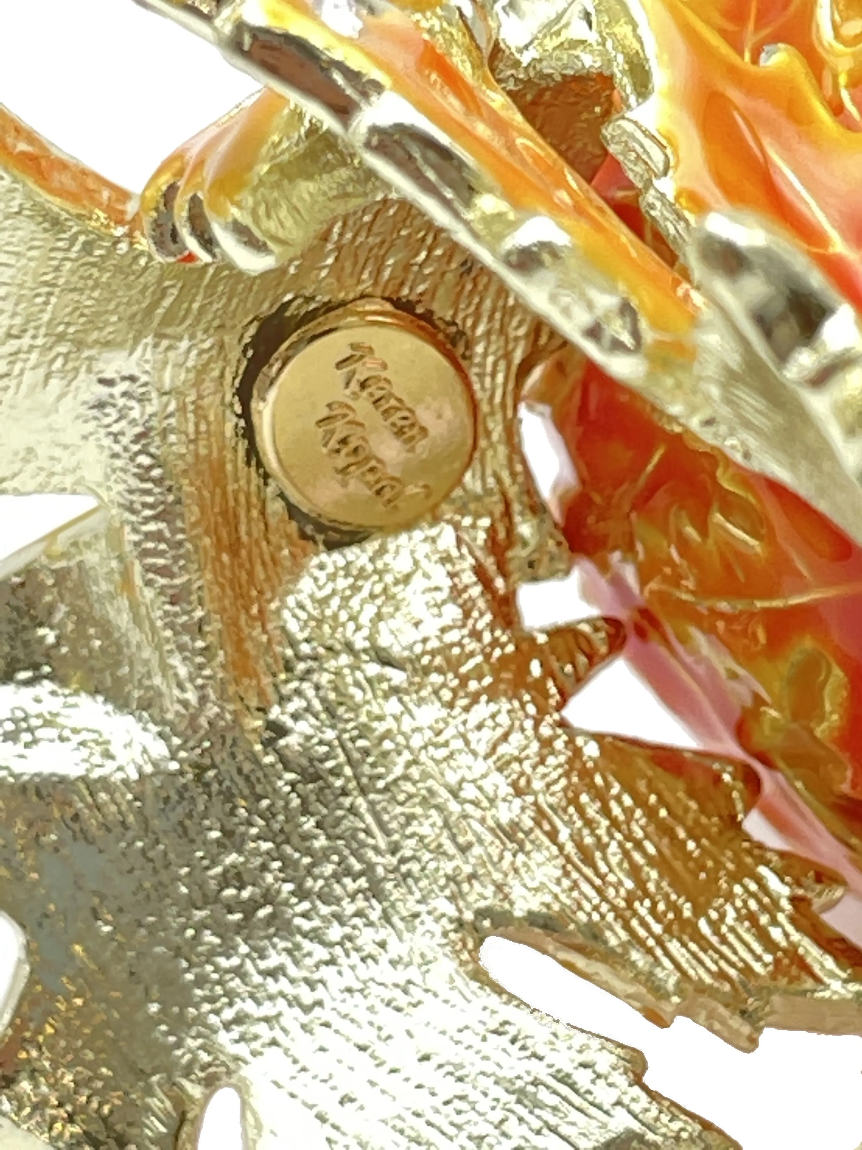 Orange Faberge Egg with Leaves