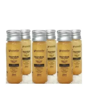 Ourotox Ampoule Noble Silicones Gold Shiny Treatment 6x20ml - Minas Flor