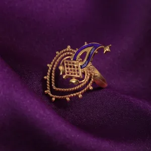 Paisley Silver Finger Ring By Moha