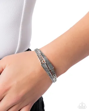Paparazzi Braided Beginning - Silver Bracelet
