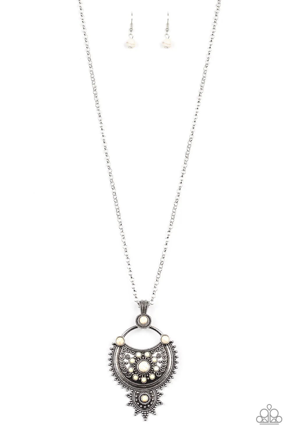 Paparazzi Solar Energy Necklace White
