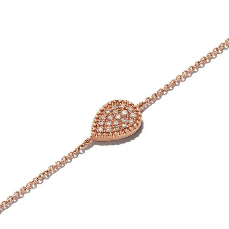 Pear Beading Pave Bracelet