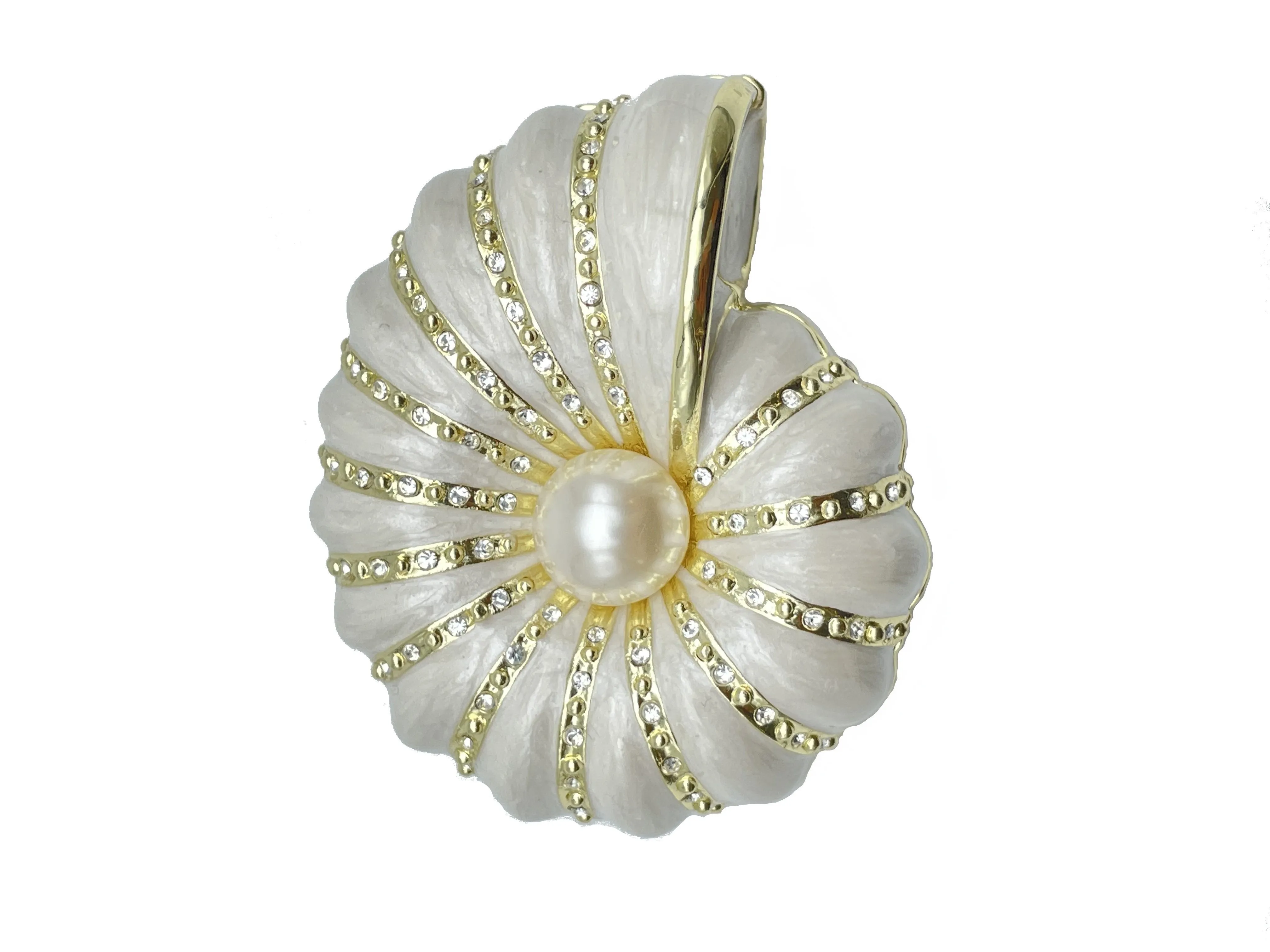 Pearl and Gold Sea Shell