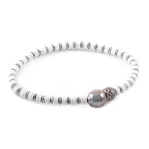 Pearl Disk Bracelet
