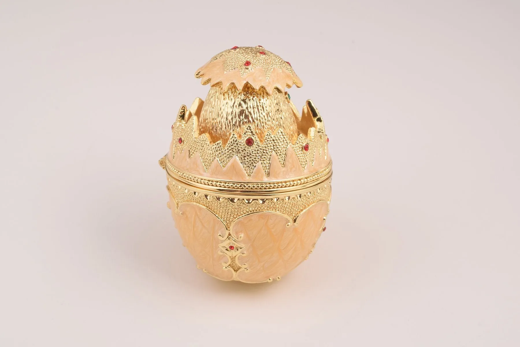 Pink Chicken in Egg Faberge Egg