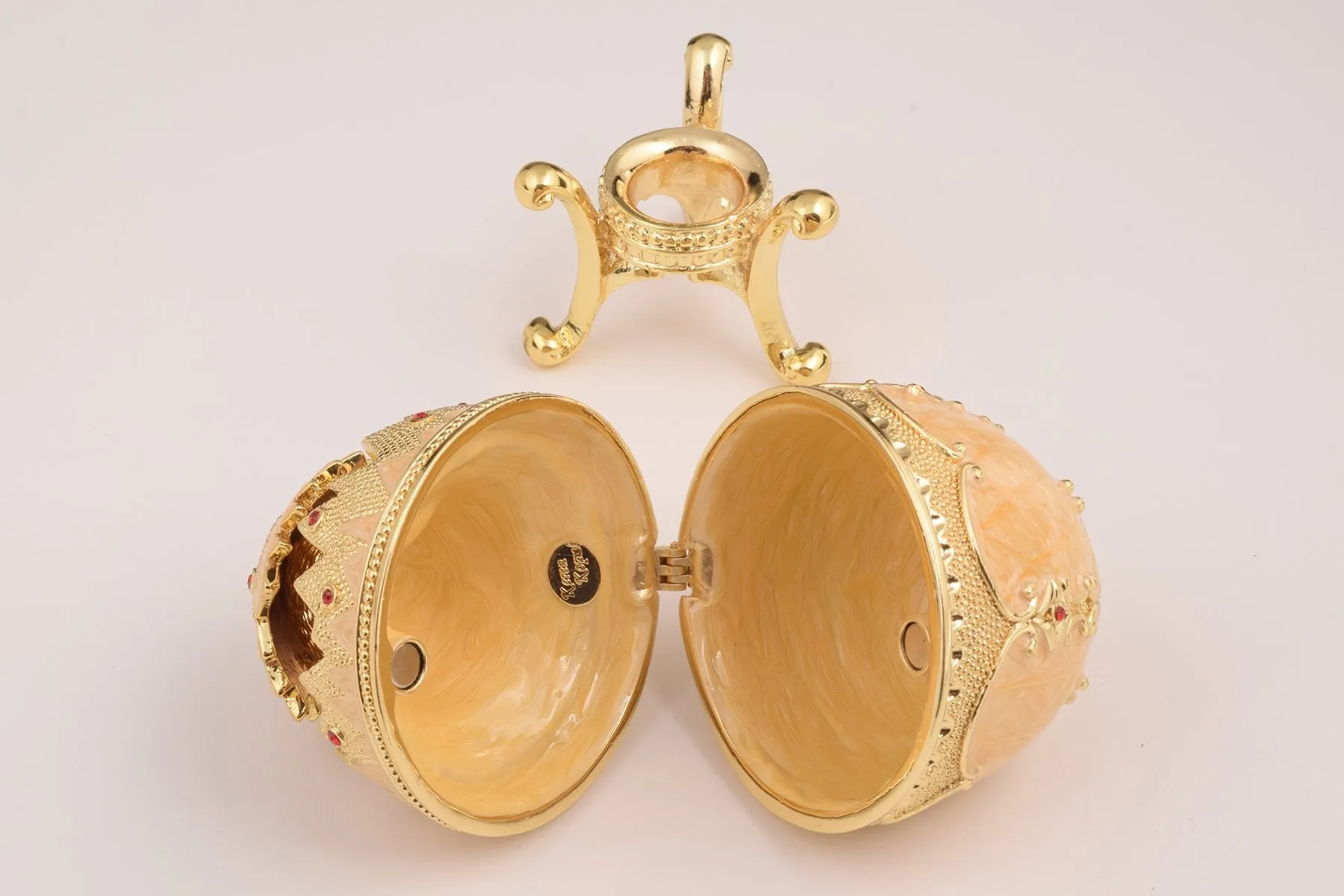 Pink Chicken in Egg Faberge Egg
