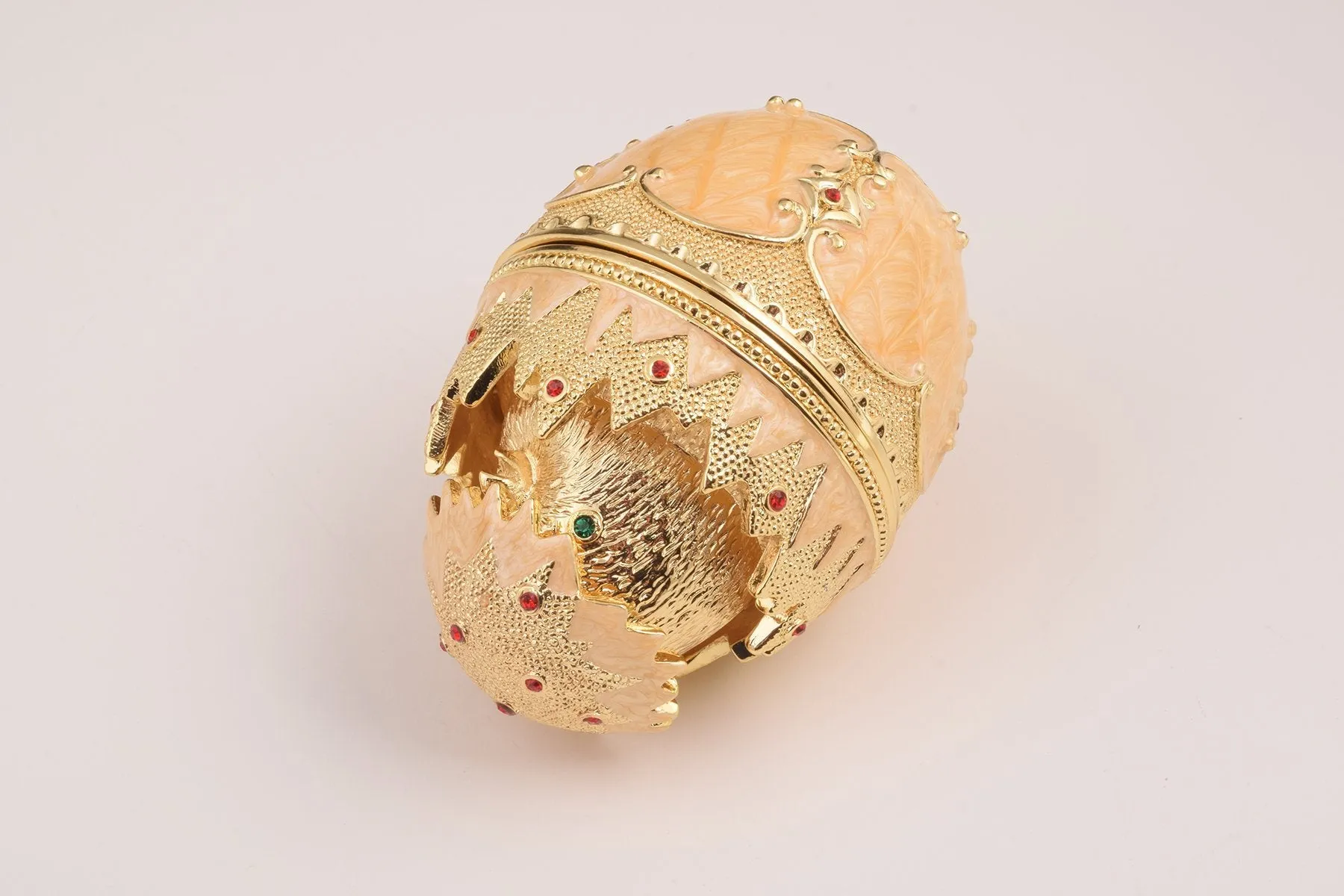 Pink Chicken in Egg Faberge Egg