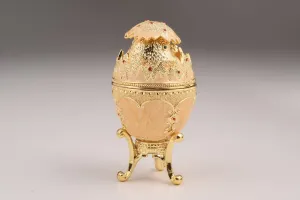 Pink Chicken in Egg Faberge Egg