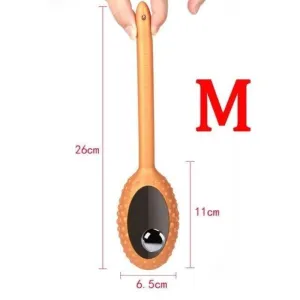 Plug Anal Silicone Bâton Perles ball Gold M