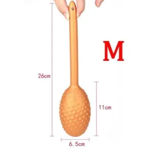 Plug Anal Silicone Bâton Perles Gold M