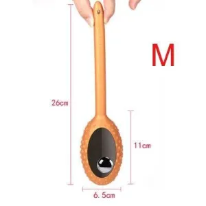 Plug Anal Silicone Perle bâton Gold M