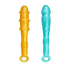 Plug Anal Silicone Set pearly gold et green