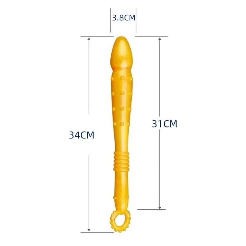 Plug Anal Silicone Set pearly gold et green
