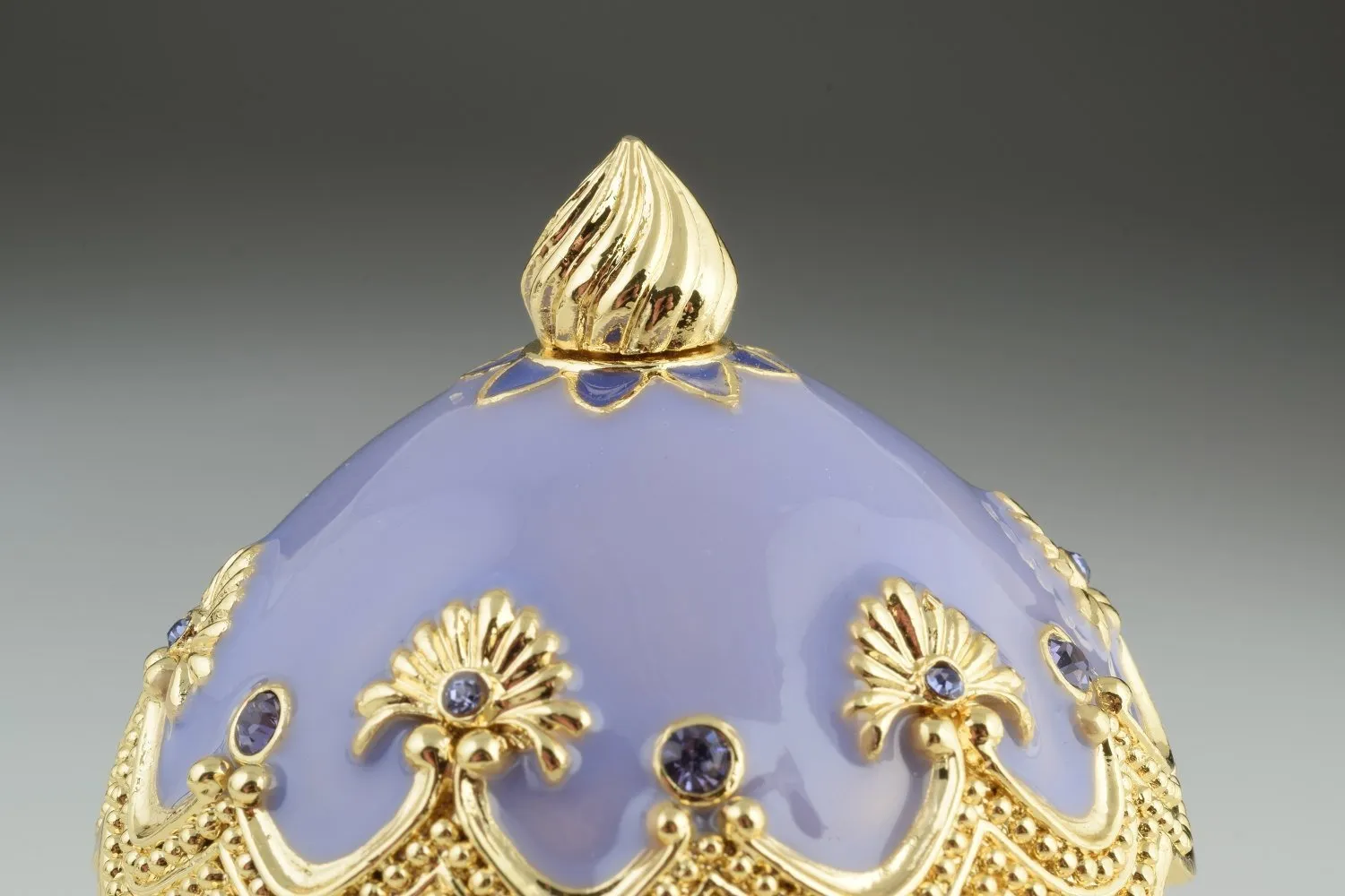 Purple Carousel Egg with White Royal Horses