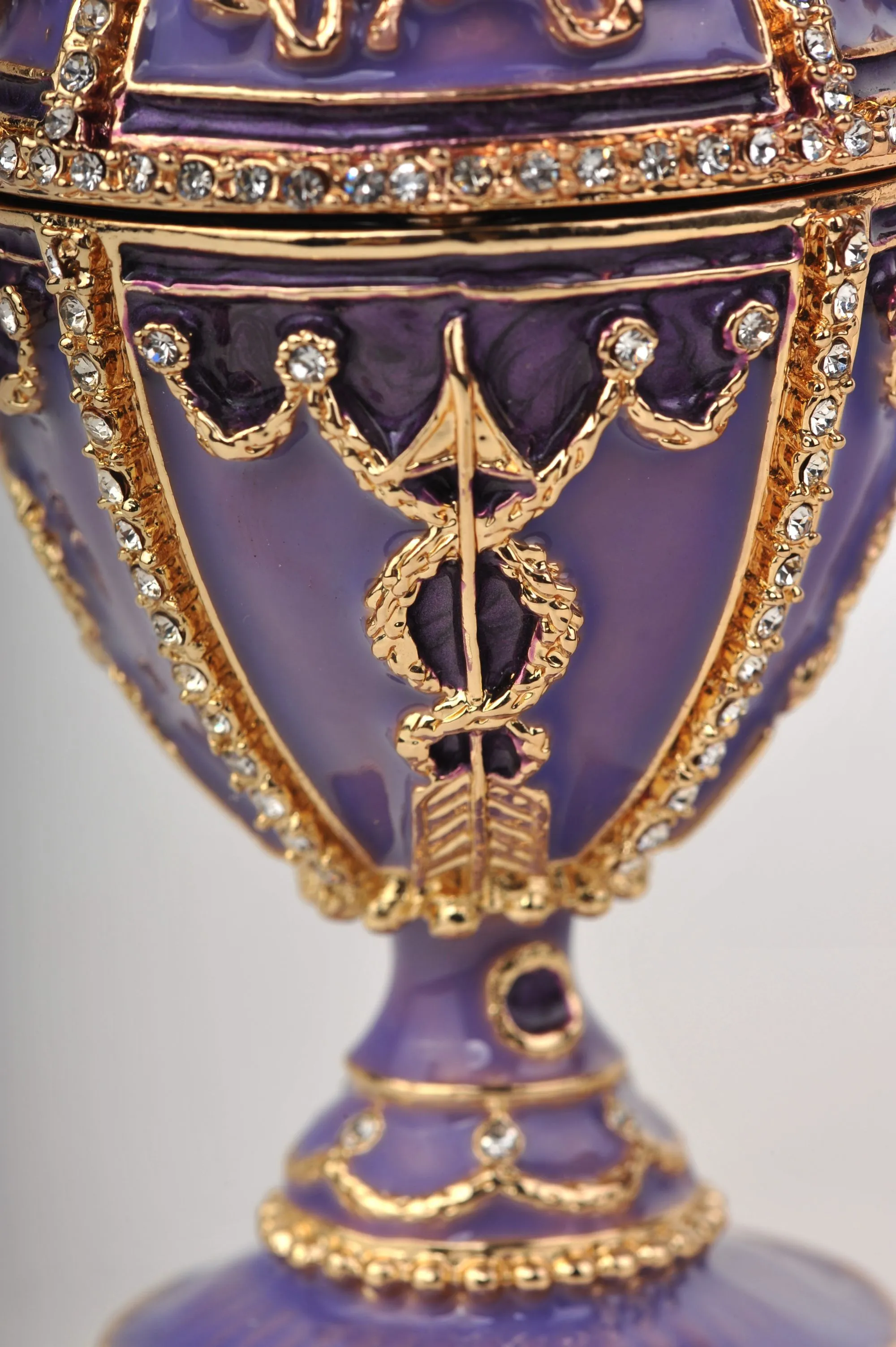 Purple Faberge Egg with Pearl on top