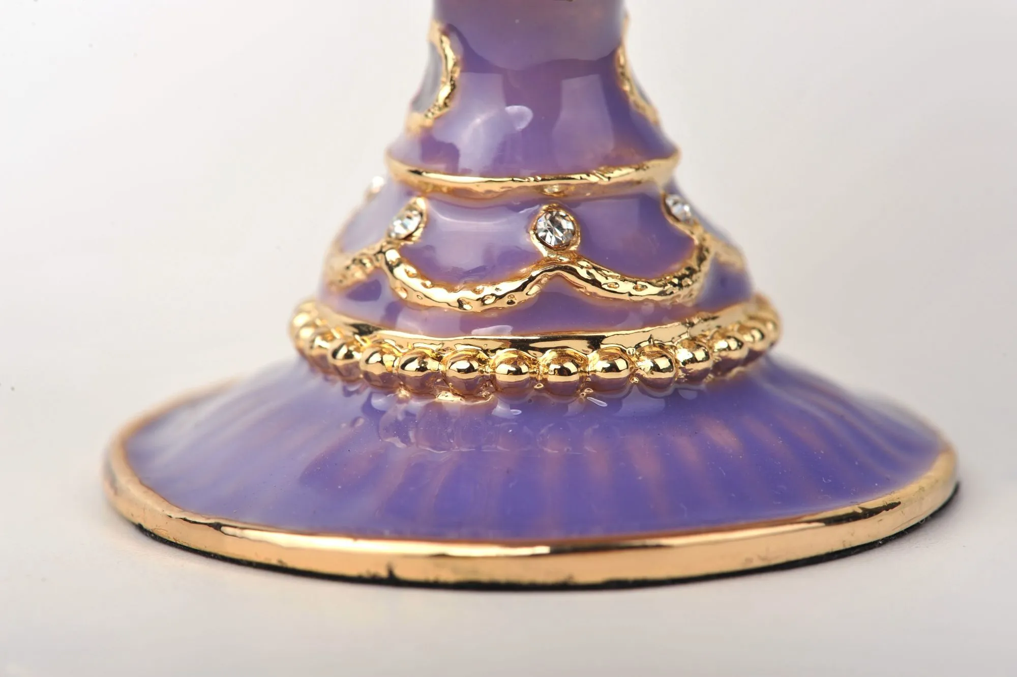 Purple Faberge Egg with Pearl on top