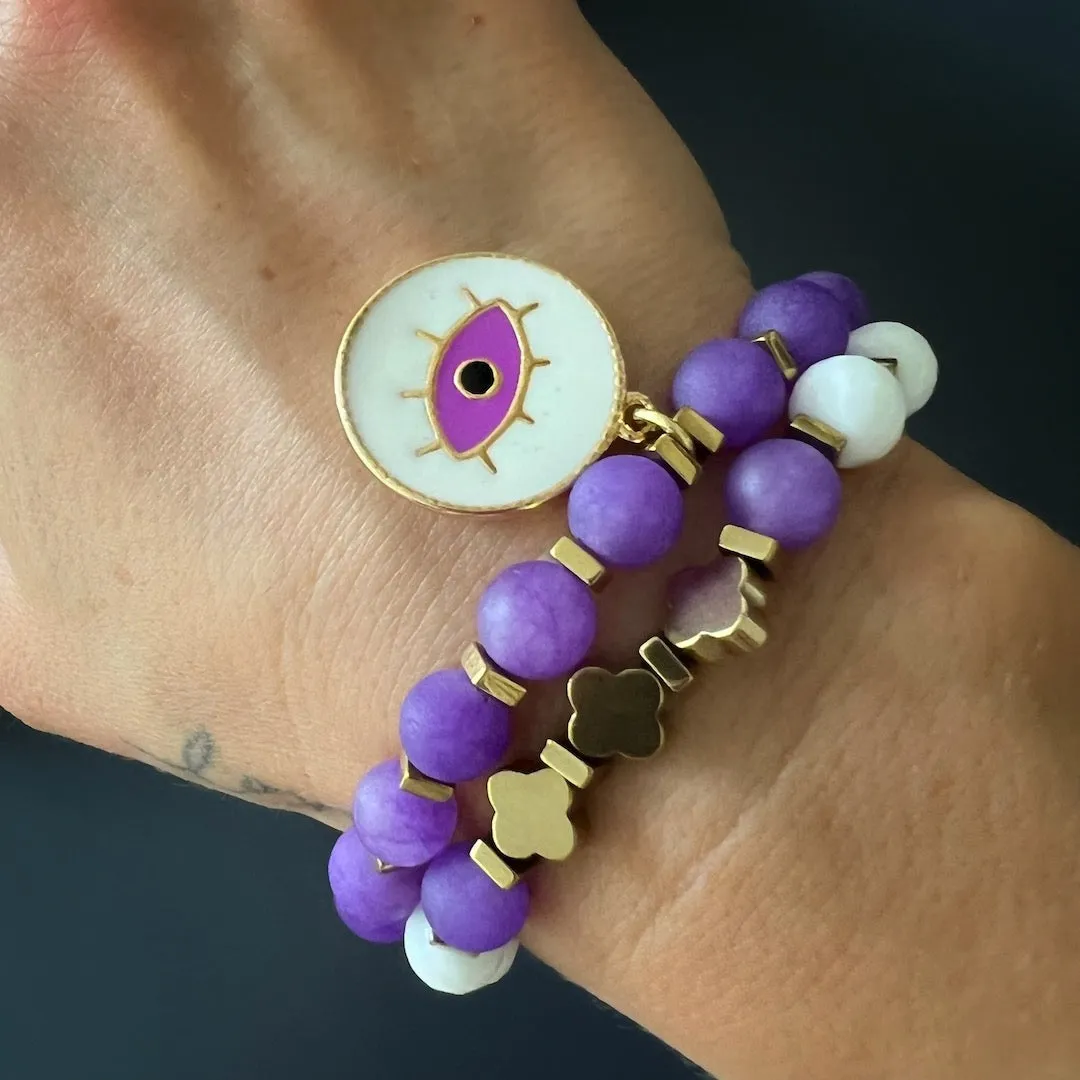 Purple Romantic Bracelet Set