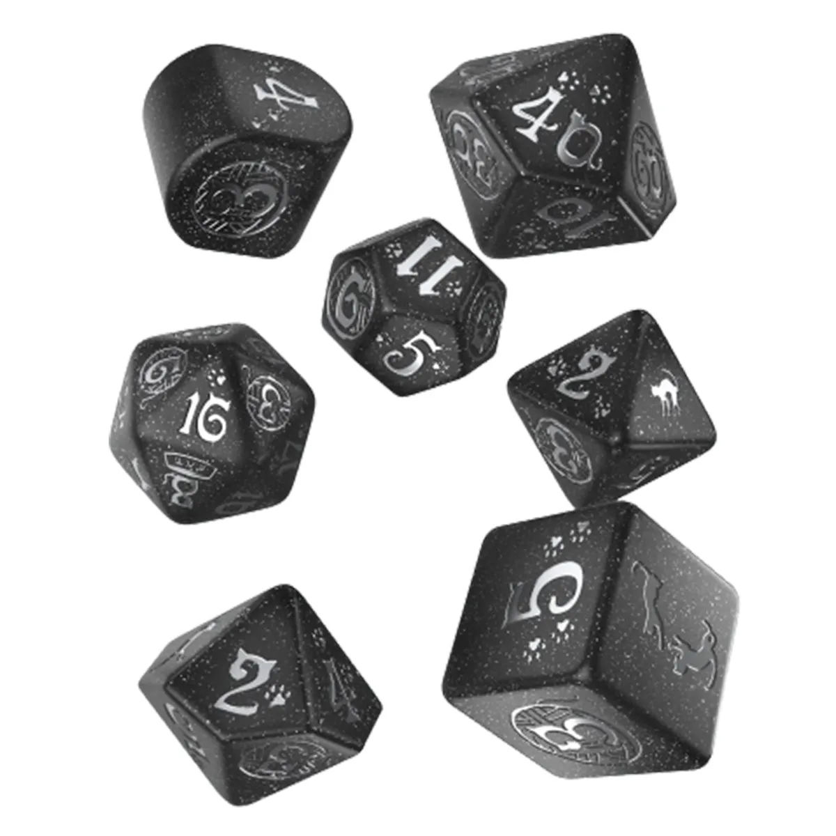 Q Workshop Cats Dice Set - Waffle Dice Set 7