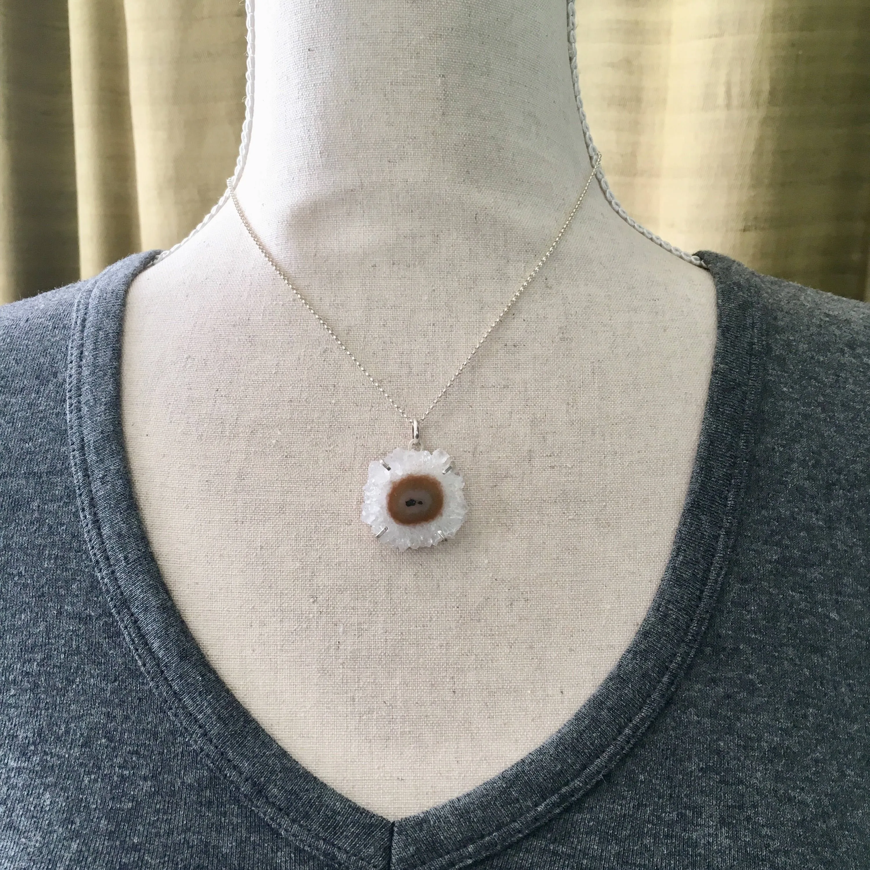 Quartz Crystal Stalactite Pendant