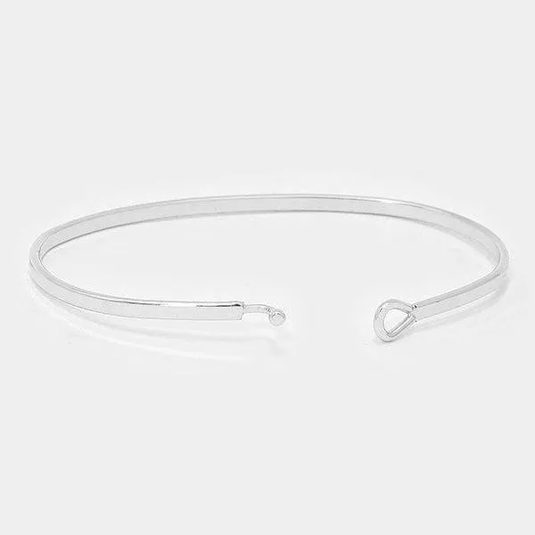 "NOTHING LIKE A MOTHERS LOVE" Thin Silver Bracelet