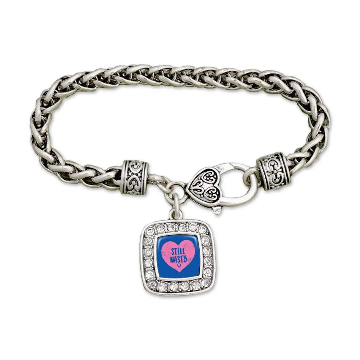 "Still Nasty" Heart Clamp Bracelet