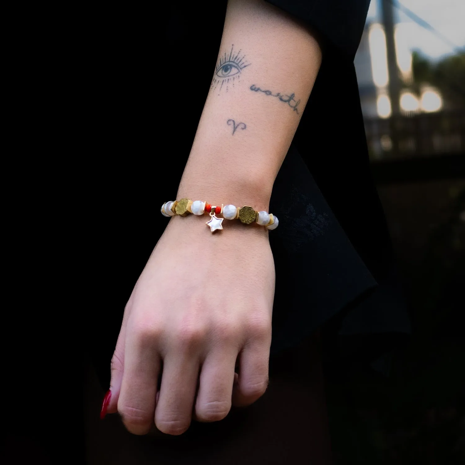 Radiant Harmony Star Beaded Bracelet
