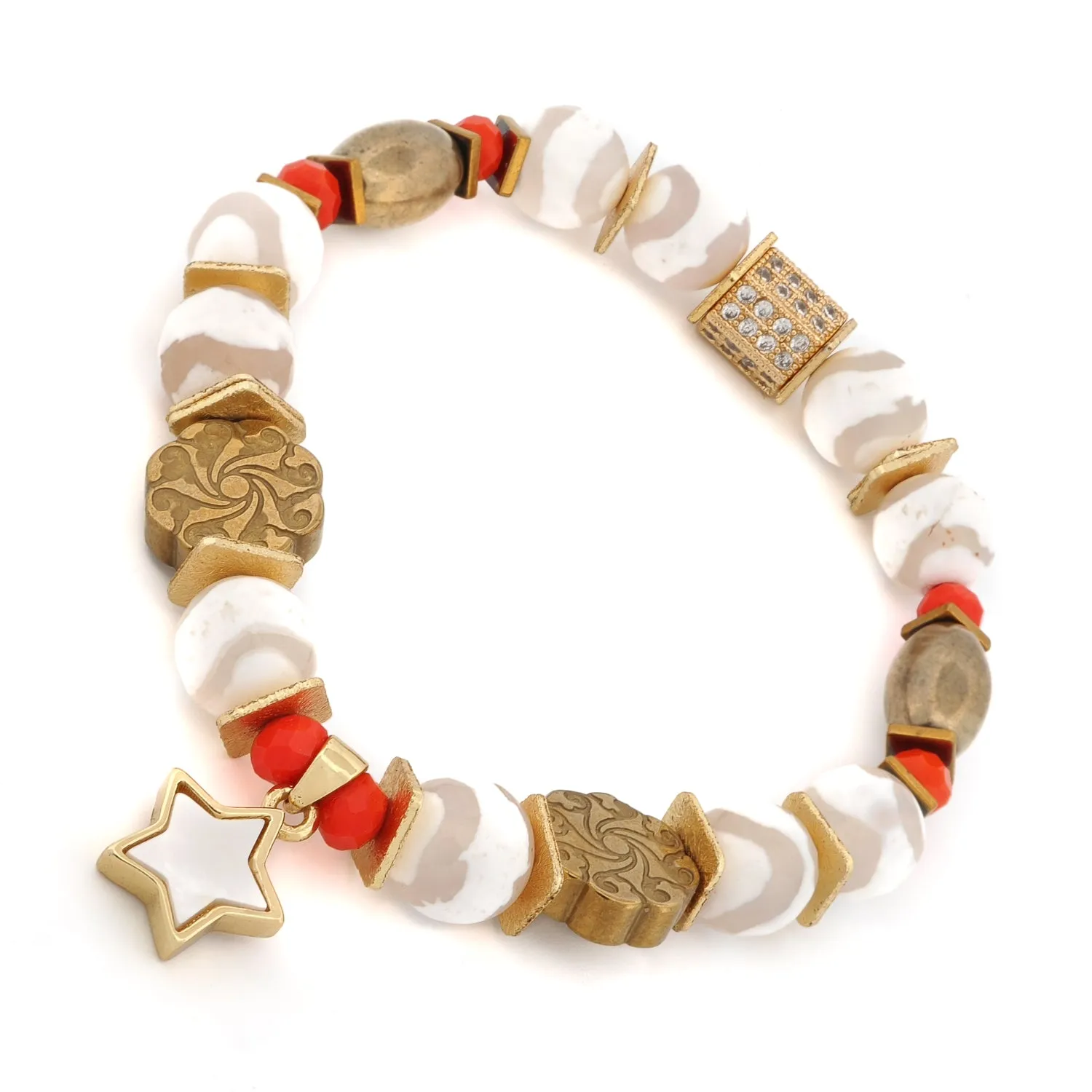 Radiant Harmony Star Beaded Bracelet