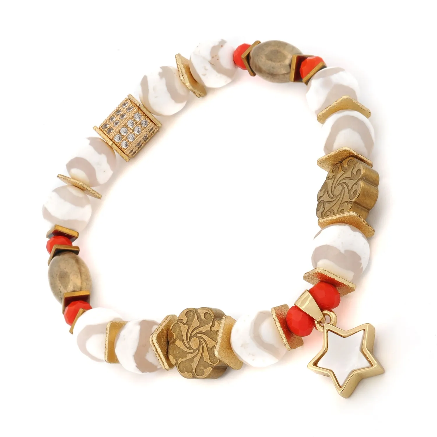 Radiant Harmony Star Beaded Bracelet