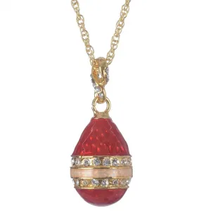 Red Egg Pendant Necklace