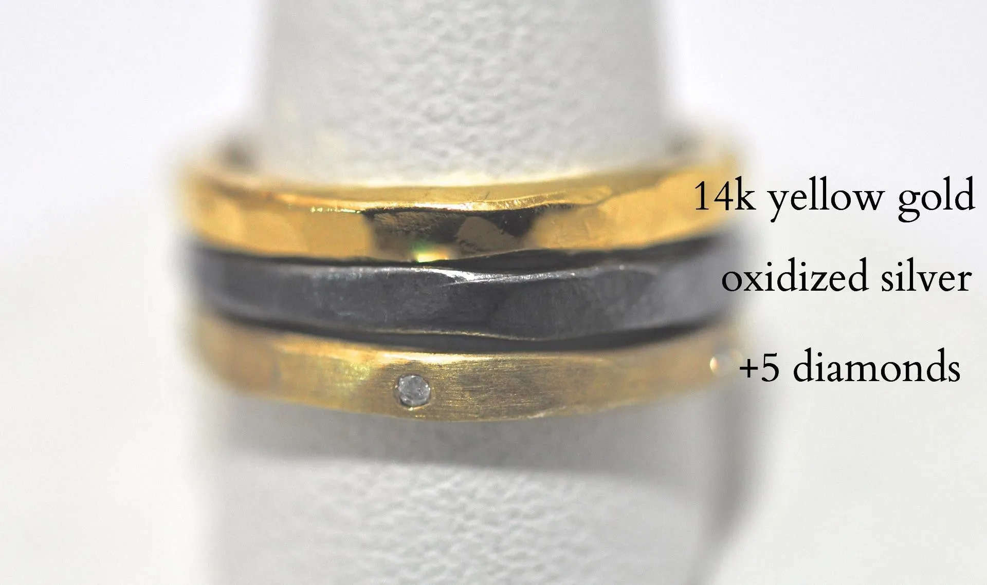 ring / band 3MM HAMMERED