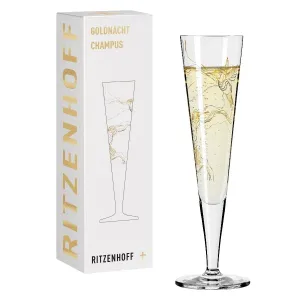 Ritzenhoff Gold Night Champagne Glass Benzoni 200ml 1078278