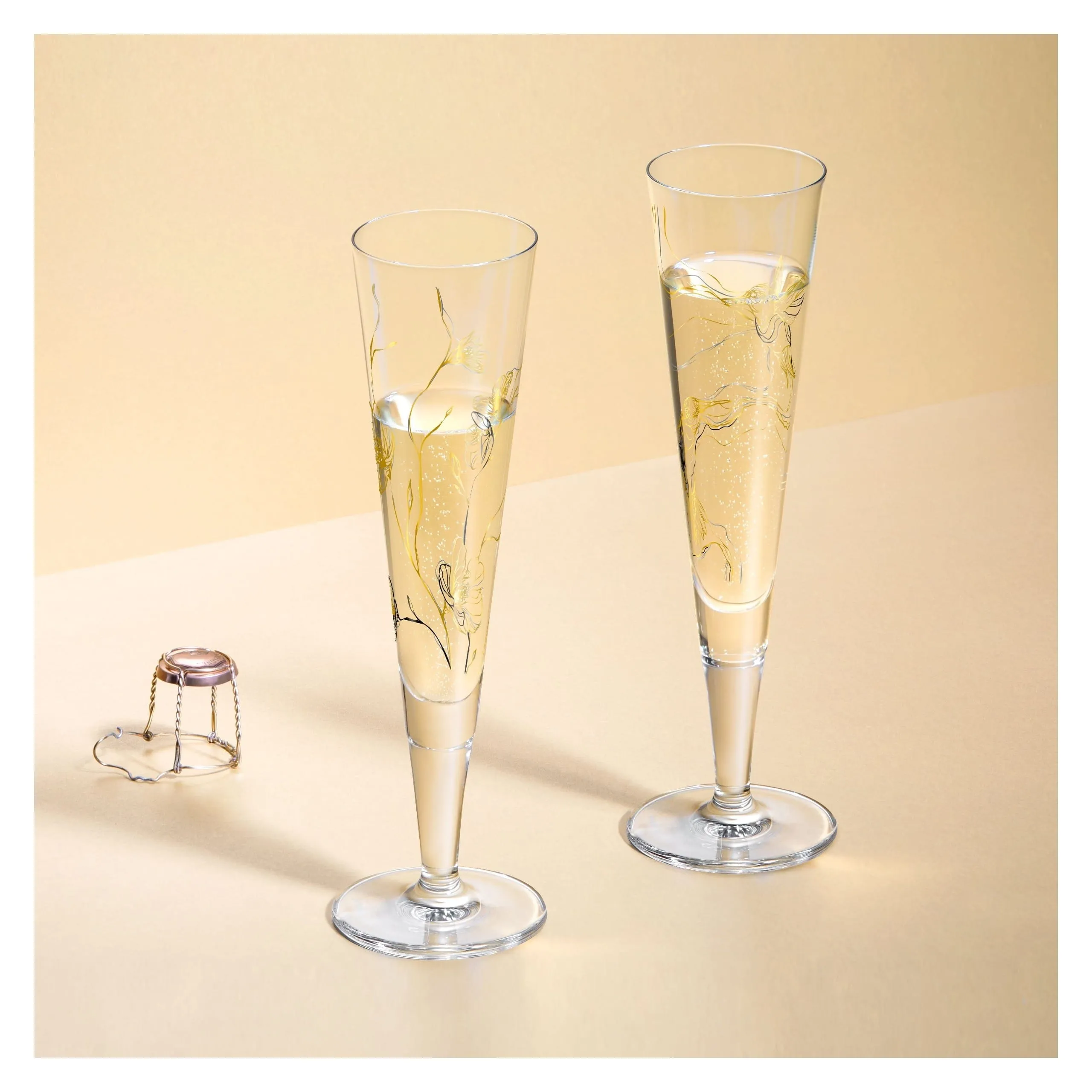 Ritzenhoff Gold Night Champagne Glass Benzoni 200ml 1078278