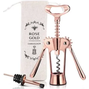 Rose Gold Corkscrew with Bottle Opener