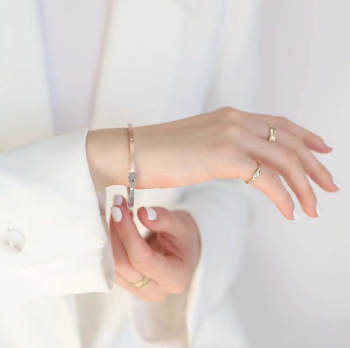 Rose Gold Olly Lux Bangle
