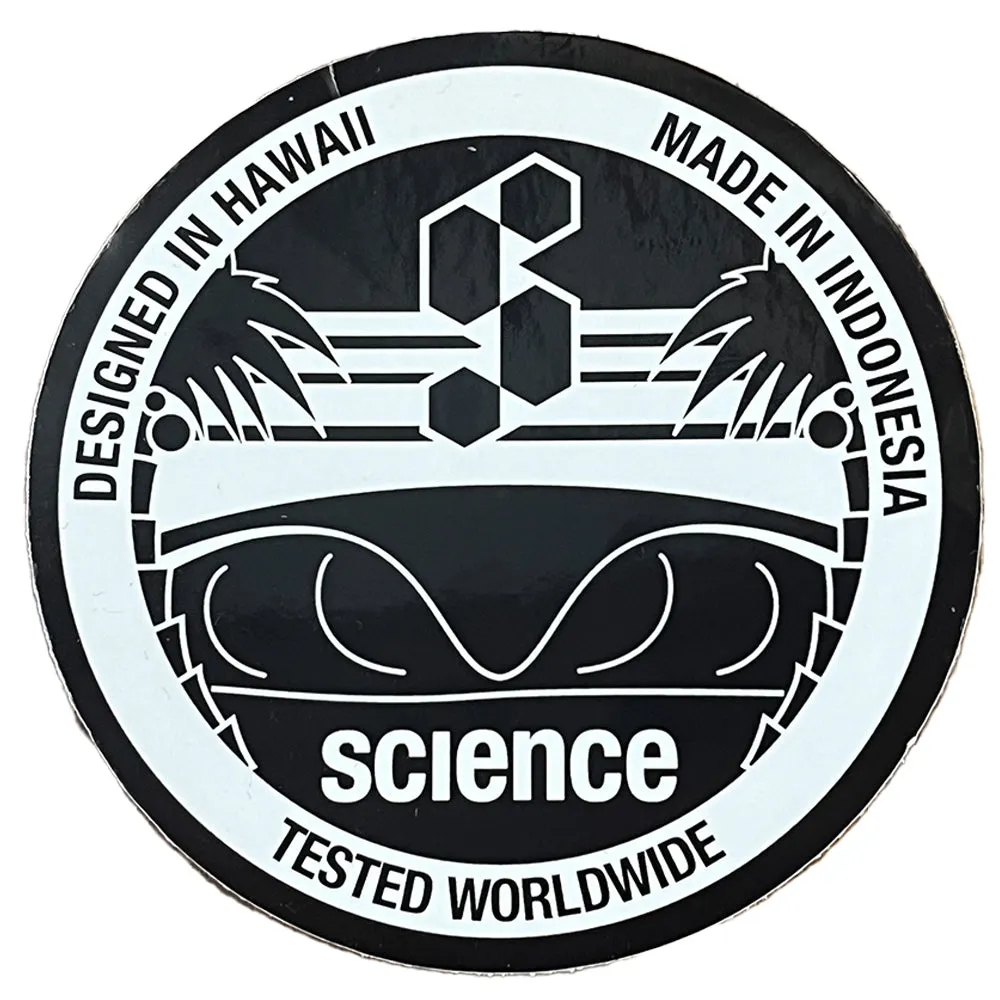 SCIENCE HAWAII STICKER  - 13CM