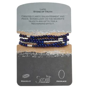 Scout Curated Wears Stone Wrap Bracelet/Necklace - Lapis