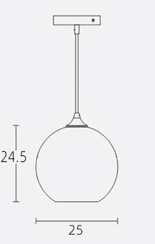 Sculptural Glass Globe Pendant | Metallic Ombre