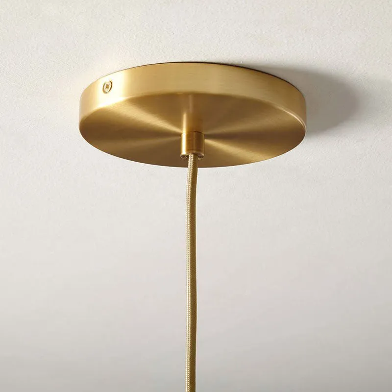 Sculptural Glass Globe Pendant | Metallic Ombre