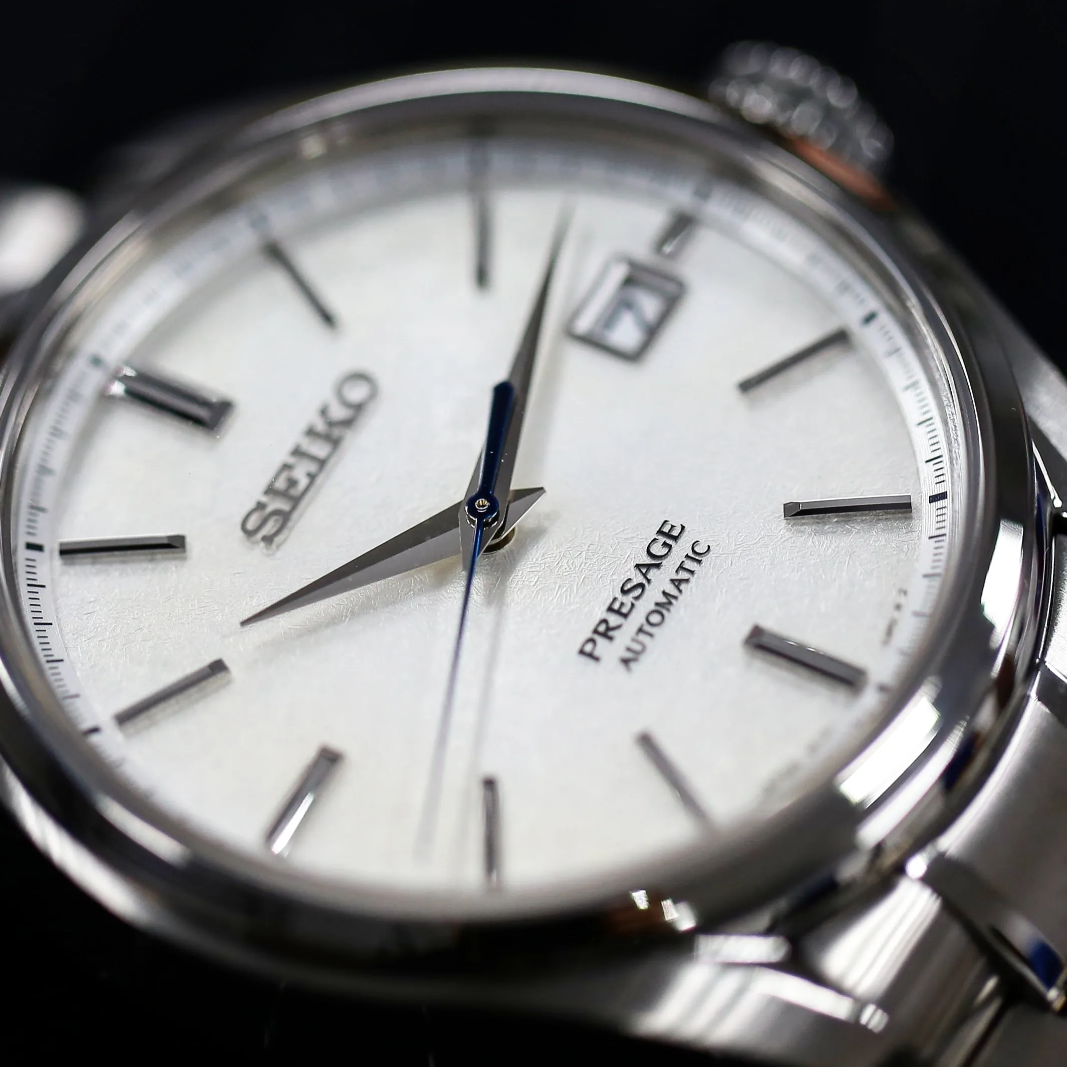 Seiko Presage Prestige Line Titanium Automatic White Snowflake JDM SARX055